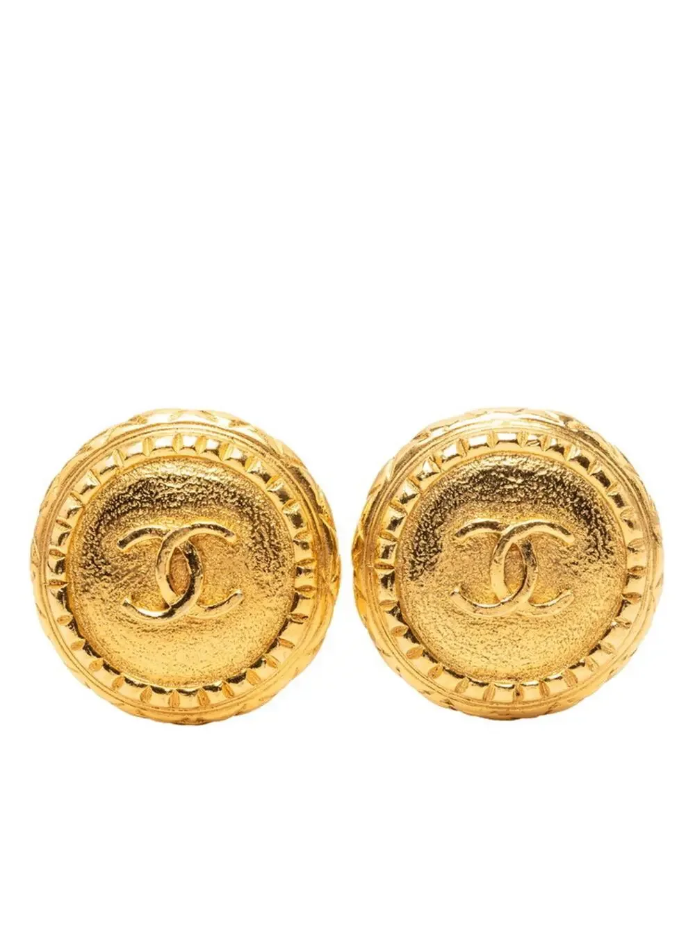 Chanel Cc Logo Clip-On Earrings Metal #234292C72B